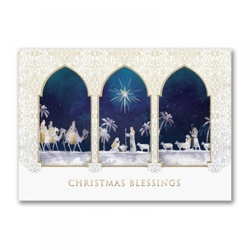 Custom Imprinted Blessings Of Christmas Holiday Card Custom Imprinted Blessings Of Christmas Holiday Card