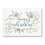 Personalized Simply Merry Christmas Holiday Card