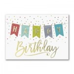 Personalized Banner Year Birthday Card