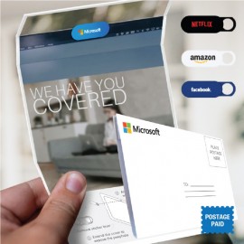Custom Custom Branded Greeting Card w/Webcam Cover