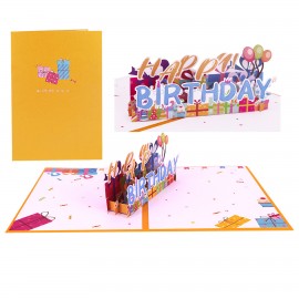 3D Pop Up Birthday Card with Logo