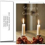 Logo Branded Holiday Greeting Cards w/Imprinted Envelopes