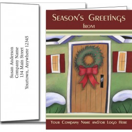 Logo Holiday Greeting Cards w/Imprinted Envelopes (5"x7") with Logo