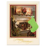 Custom Imprinted Plantable Stocking Holiday Home Card