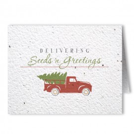 Custom Plantable Seed Paper Holiday Greeting Card - Design AZ