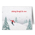 Promotional Plantable Seed Paper Holiday Greeting Card - Design BE