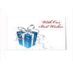 Customized Blue Gift Greeting Card