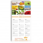 Logo Branded Z-Fold Personalized Greeting Calendar - Spring Collage