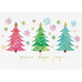 Colorful Greetings Holiday Card with Logo