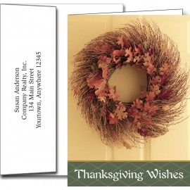 Thanksgiving Greeting Cards w/Imprinted Envelopes with Logo  Thanksgiving Greeting Cards w/Imprinted Envelopes with Logo