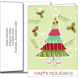 Holiday Greeting Cards w/Imprinted Envelopes with Logo