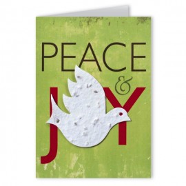 Seed Paper Shape Holiday Greeting Card - Design G with Logo