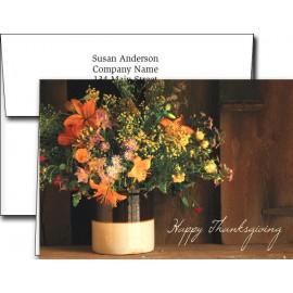 Thanksgiving Greeting Cards w/Imprinted Envelopes with Logo