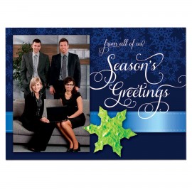 Logo Printed Plantable Snowflake Seasons Photo Card
