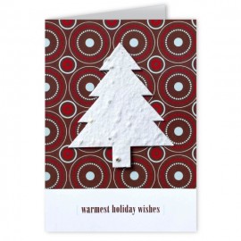 Logo Branded Seed Paper Shape Holiday Greeting Card - Design I