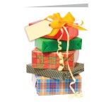 Customized Stacked Presents Greeting Card