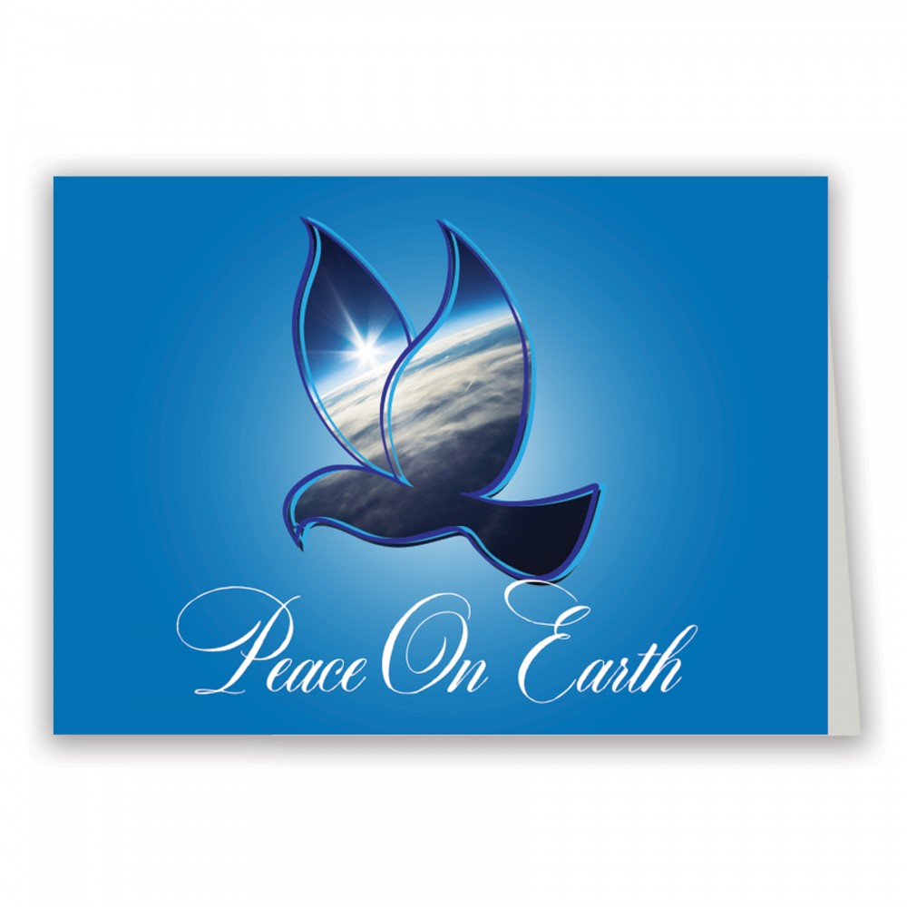 Earth Horizon Holiday Greeting Card with Logo