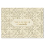 Deepest Sympathy Greeting Card with Logo