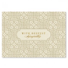 Deepest Sympathy Greeting Card with Logo