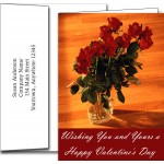 Personalized Valentine's Day Greeting Cards w/Imprinted Envelopes (5"x7")