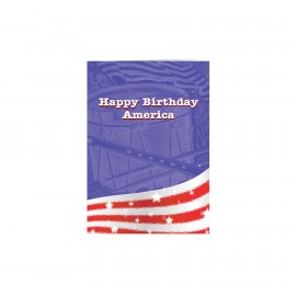 Promotional Happy Birthday America Patriotic Greeting Card  Promotional Happy Birthday America Patriotic Greeting Card