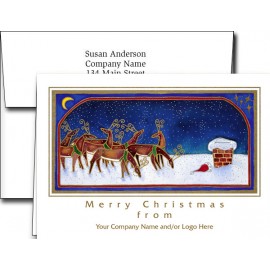 Logo Holiday Greeting Cards w/Imprinted Envelopes (5"x7") with Logo