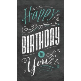 Logo Branded Chalkboard Birthday Card