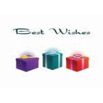 Logo Branded Best Wishes 3 Gifts Greeting Card