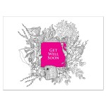 Get Well Sea Coloring card Branded