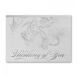 Thinking Of You Filigree Card Logo Printed