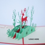 Christmas Deer Pop Up Cards with Logo