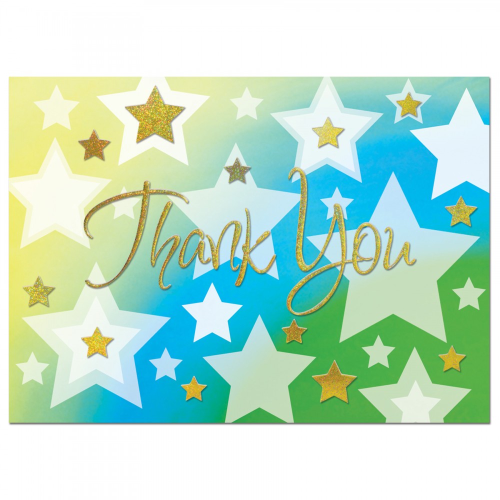 Logo Printed Twinkling Thank You Logo Printed Twinkling Thank You
