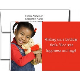 Promotional Birthday Greeting Cards w/Imprinted Envelopes