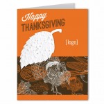Seed Paper Shape Thanksgiving Greeting Card Custom Imprinted