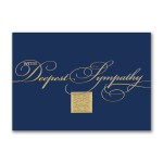 Royal Blue Sympathy Card Branded