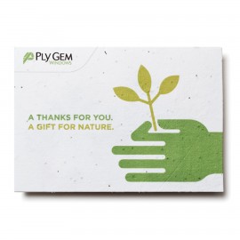 Logo Branded Seed Paper Card, Large