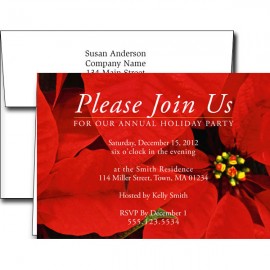 Customized Holiday Invitations w/Imprinted Envelopes