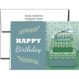 Custom Birthday Greeting Cards w/Imprinted Envelopes