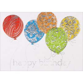 Silver Embossed Balloons with Logo