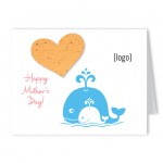 Logo Printed Seed Paper Mother's Day Shape Greeting Card