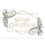Merry Christmas Gold Card with Logo