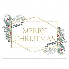 Promotional Merry Christmas Gold Card  Promotional Merry Christmas Gold Card