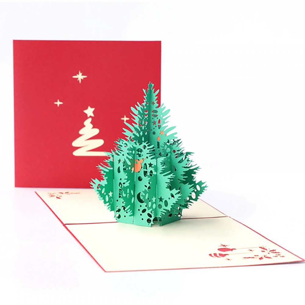 Personalized 3D Pop Up Christmas Greeting Card