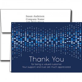 Logo Branded Customer Appreciation Greeting Cards w/Imprinted Envelopes