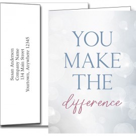 Customized Customer Appreciation Greeting Cards w/Imprinted Envelopes
