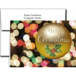 Personalized Holiday Greeting Cards w/Imprinted Envelopes