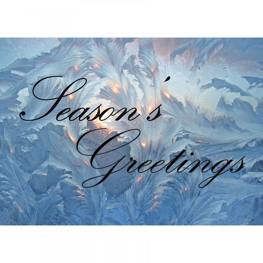 Custom Frosted Glass Greeting Card