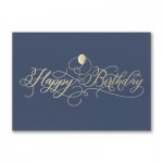 Custom Imprinted Golden Birthday Card