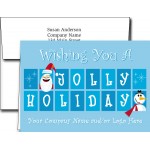 Custom Logo Holiday Greeting Cards w/Imprinted Envelopes (5"x7")