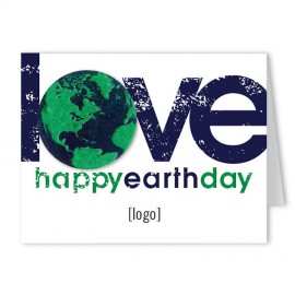Earth Day Design Seed Paper Greeting Card - Design I with Logo